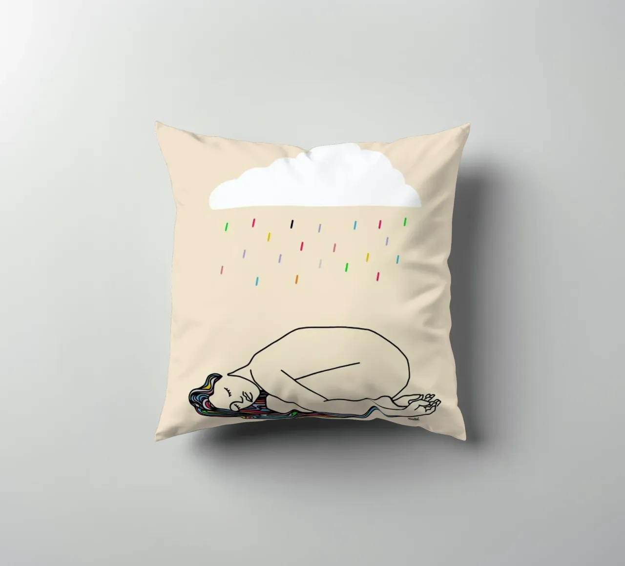Rain over Me cuscino da Ninhol