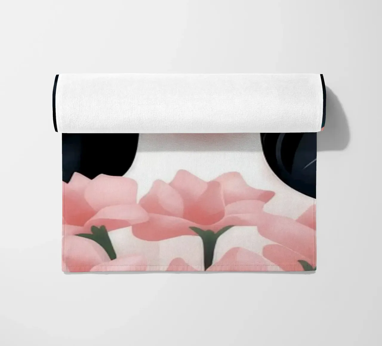 Floral Harmony Embrace beach towel by Nebula Verse