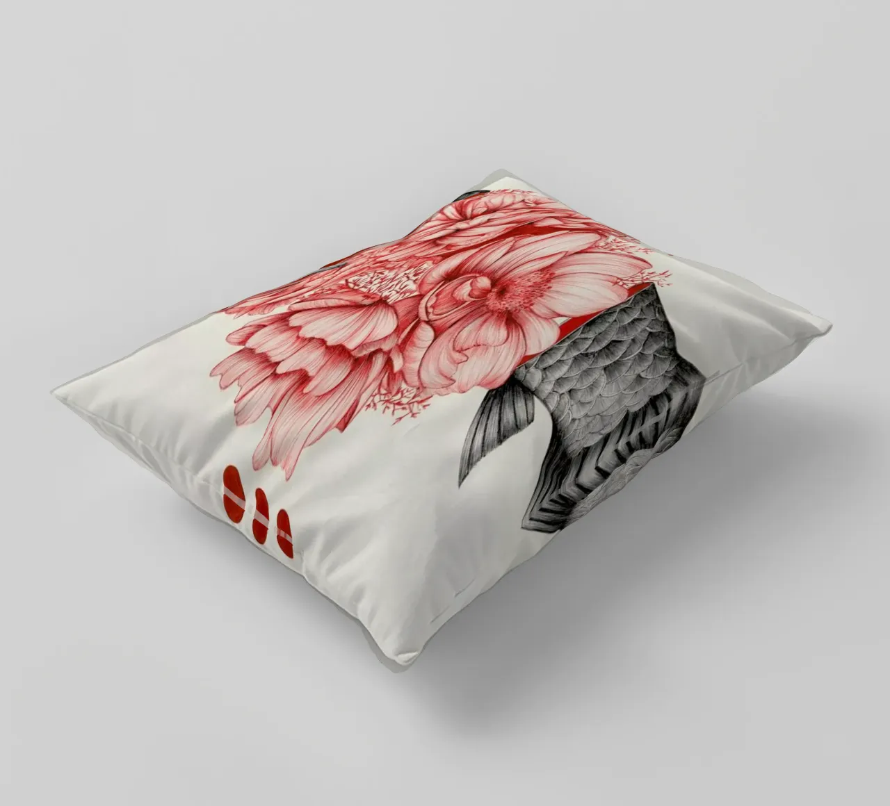 To Bloom Not Bleed 1 cuscino da The White Deer