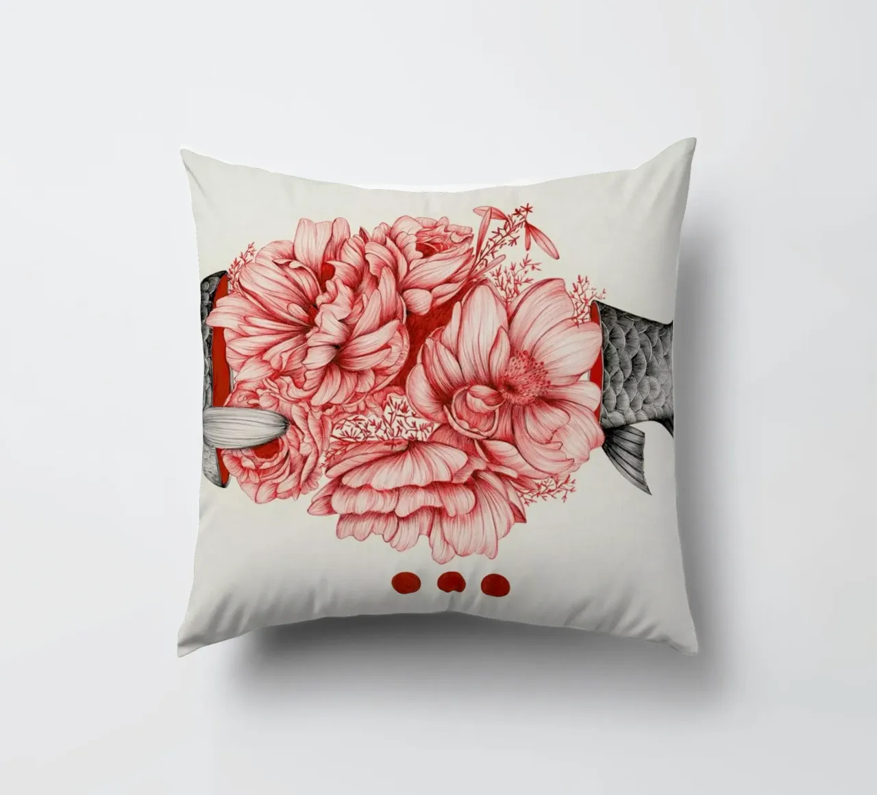 To Bloom Not Bleed 1 cuscino da The White Deer