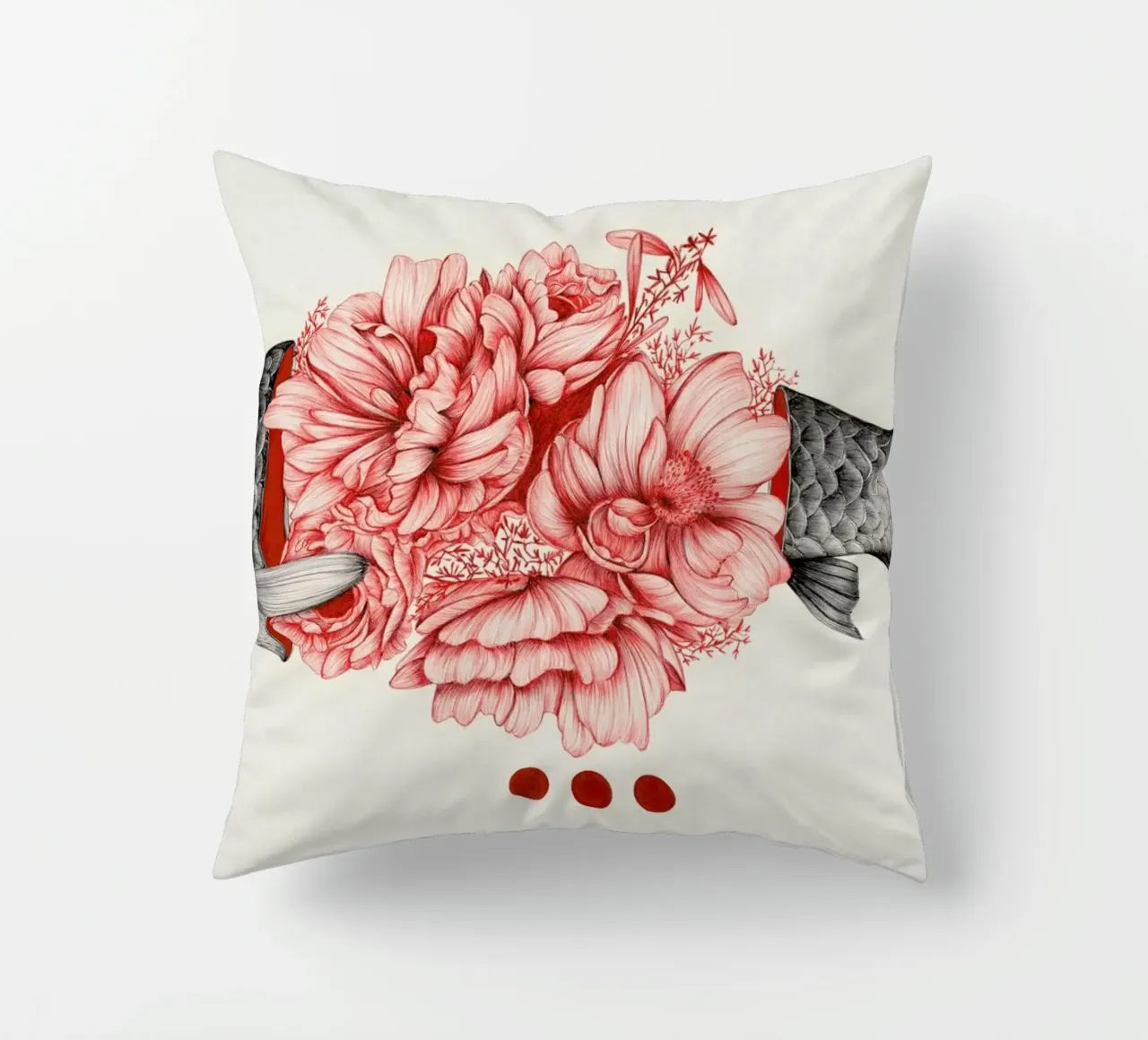 To Bloom Not Bleed 1 cuscino da The White Deer