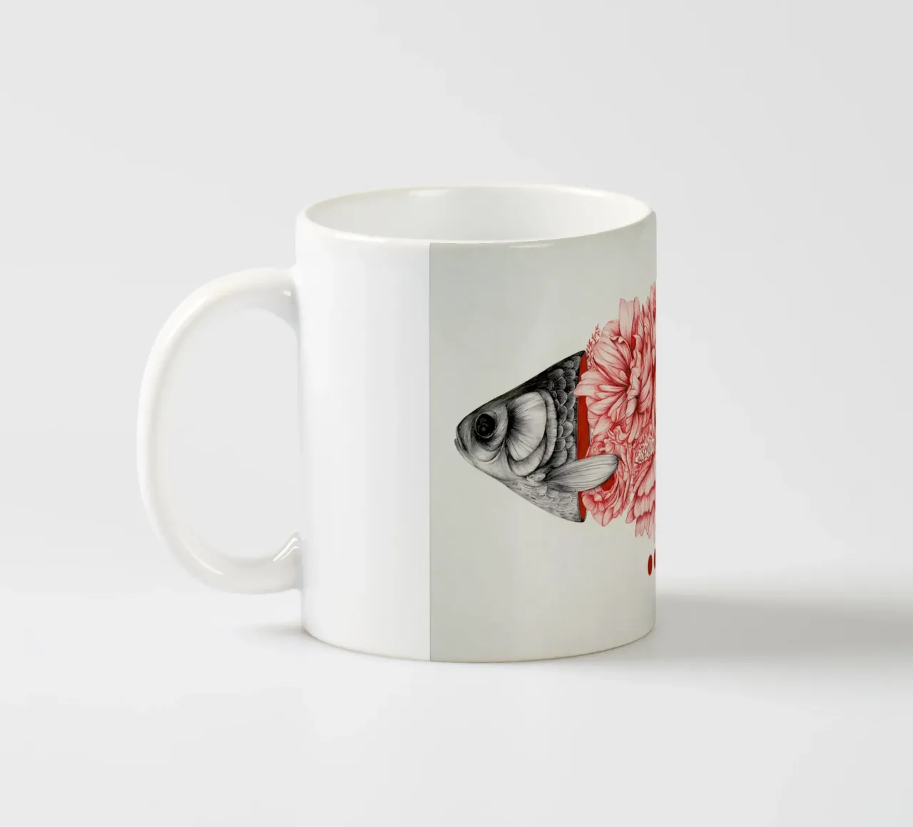 To Bloom Not Bleed 1 Keramik Tasse von The White Deer