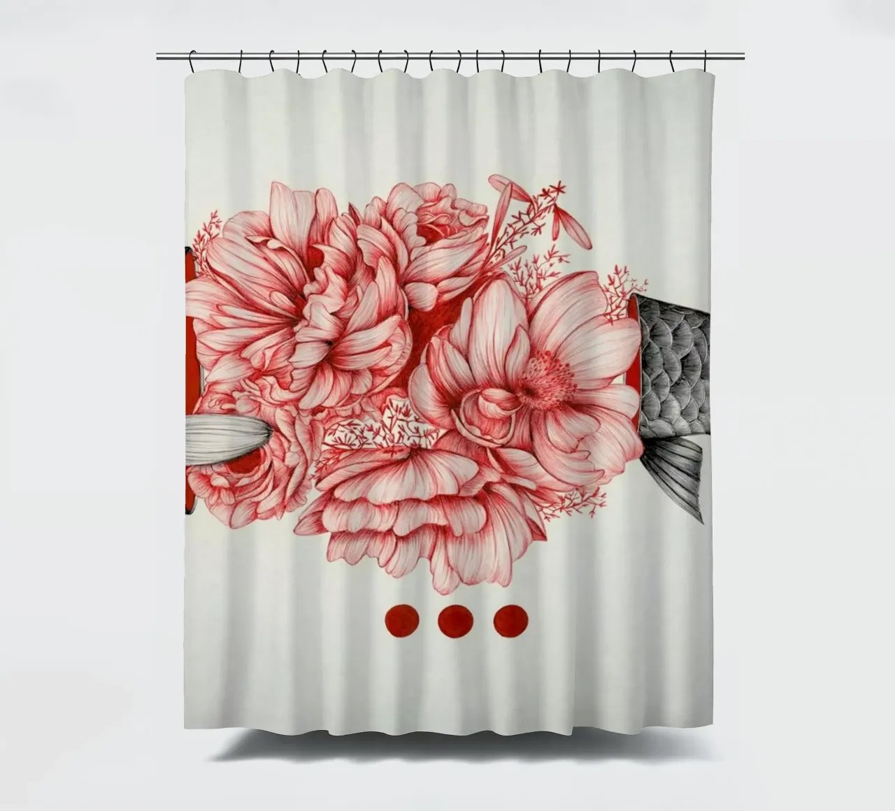 To Bloom Not Bleed 1 tenda da doccia da The White Deer