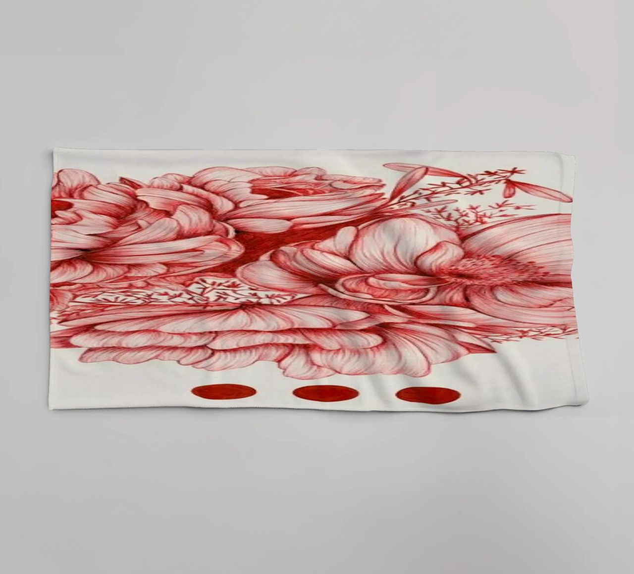 To Bloom Not Bleed 1 asciugamano da bagno da The White Deer