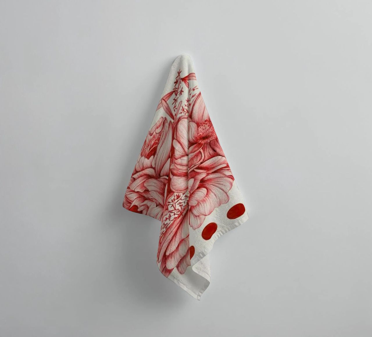 To Bloom Not Bleed 1 asciugamano da bagno da The White Deer