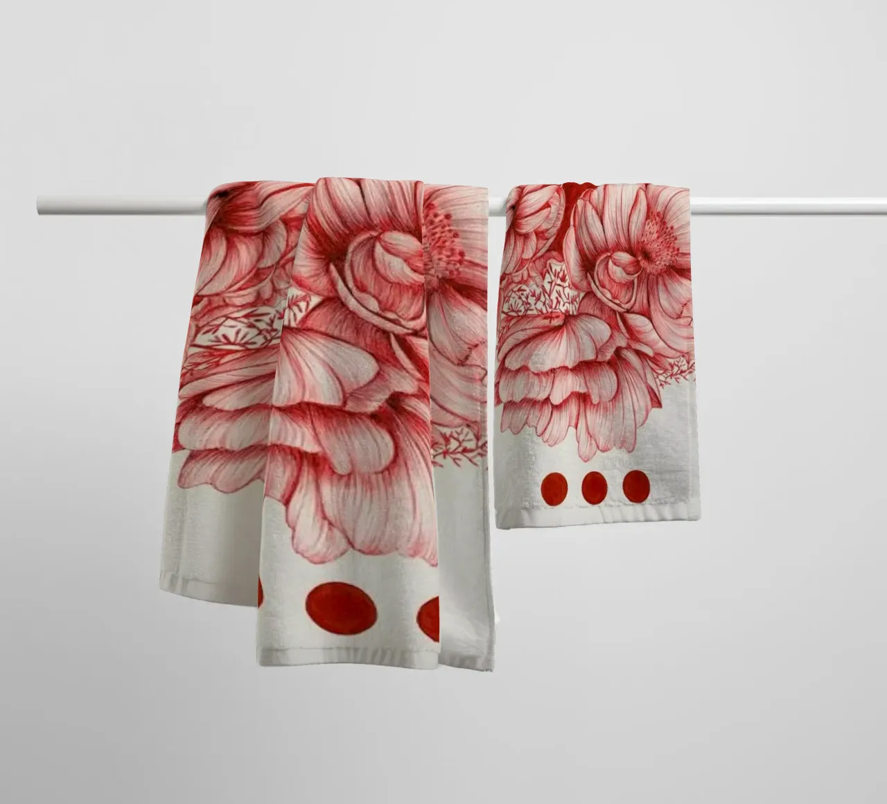 To Bloom Not Bleed 1 toalla de baño de The White Deer