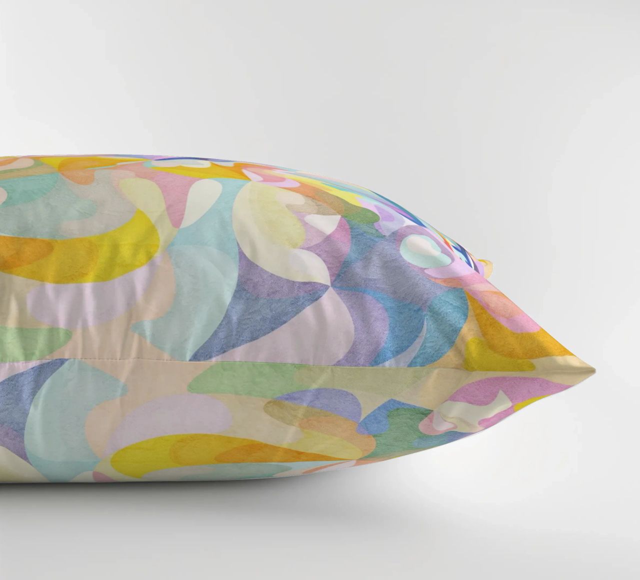 Move and Flow II - Abstract Geometric Pattern decorative cushion by lovely lines