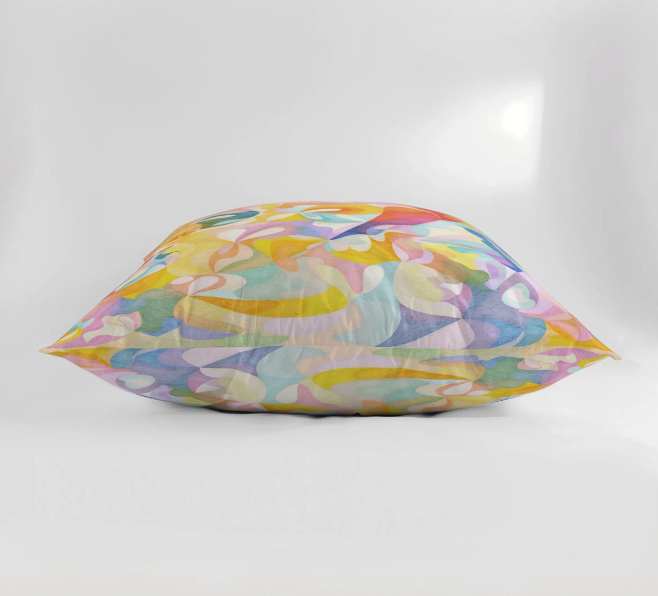 Move and Flow II - Abstract Geometric Pattern decorative cushion by lovely lines