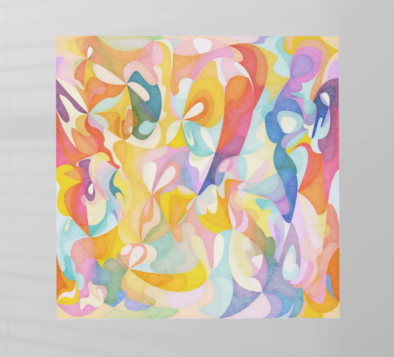 Move and Flow II - Abstract Geometric Pattern backlit film by Abstract 888