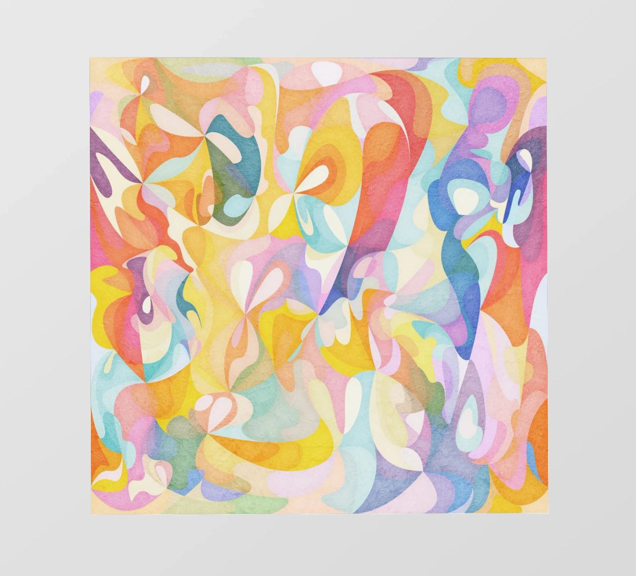 Move and Flow II - Abstraktes geometrisches Muster Backlit Folie von lovely lines