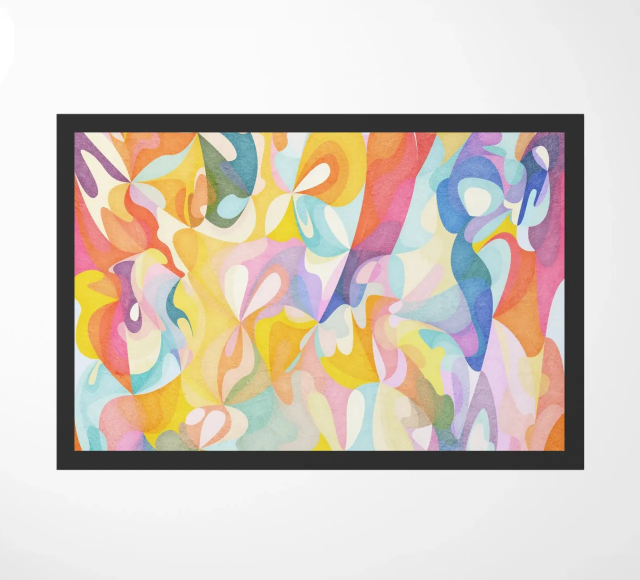 Move and Flow II - Abstract Geometric Pattern doormat by Abstract 888