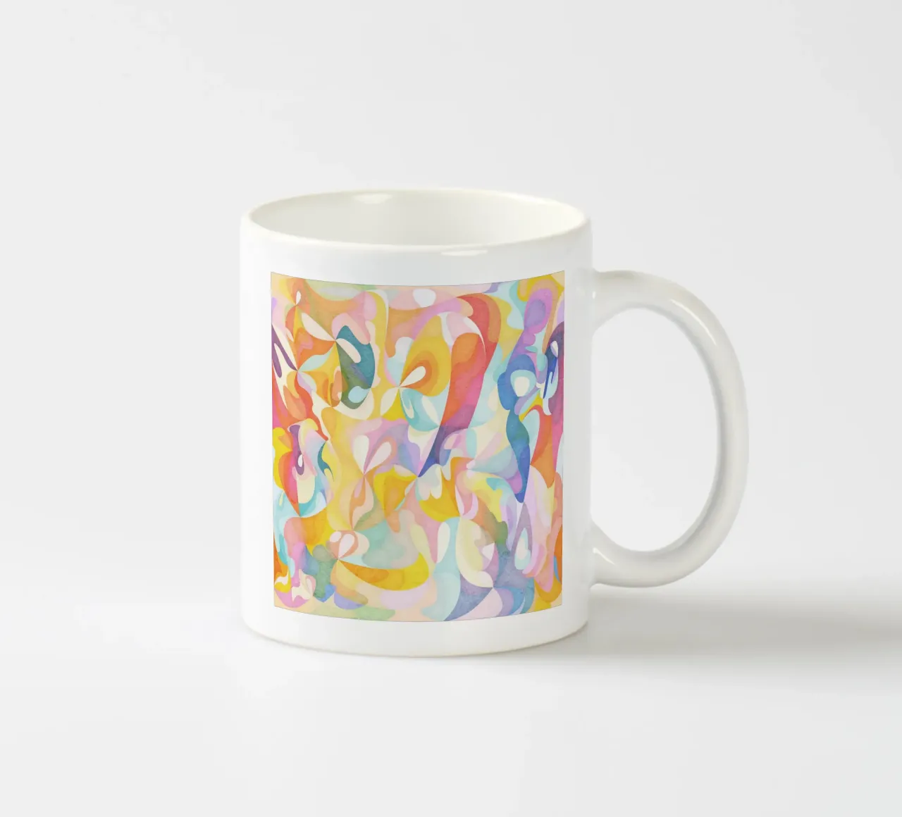 Move and Flow II - Abstraktes geometrisches Muster Keramik Tasse von lovely lines