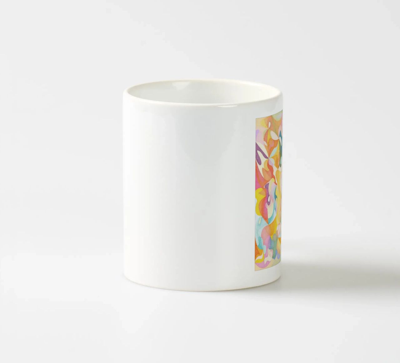 Move and Flow II - Abstract Geometric Pattern ceramic mug by lovely lines