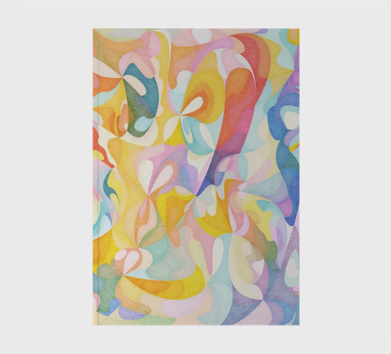 Move and Flow II - Abstract Geometric Pattern notebook by lovely lines