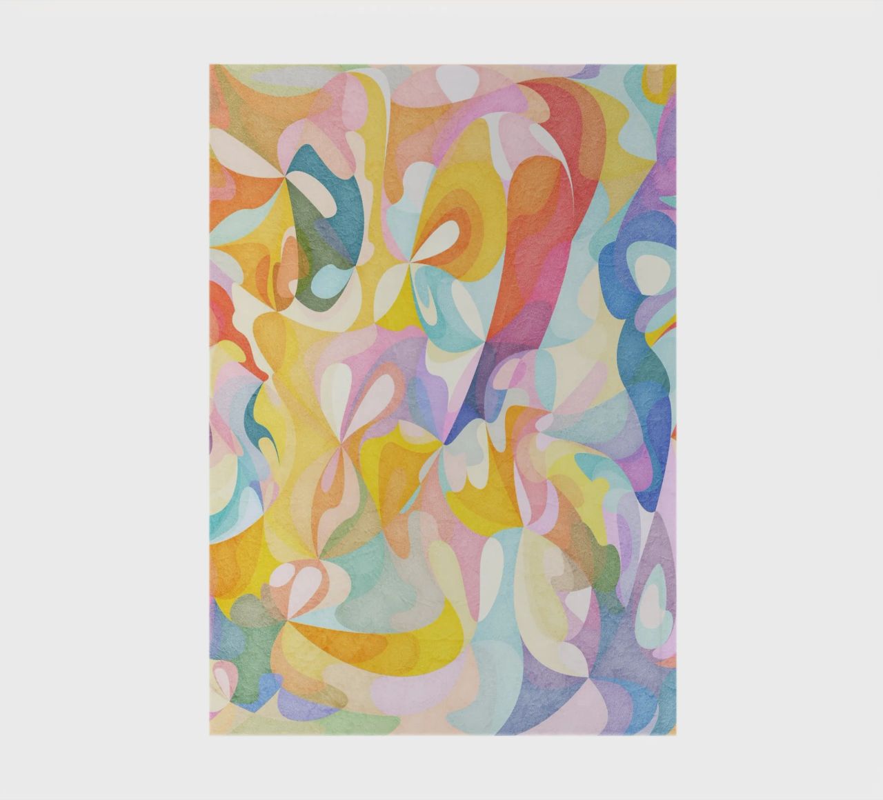 Move and Flow II - Abstract Geometric Pattern notebook by lovely lines
