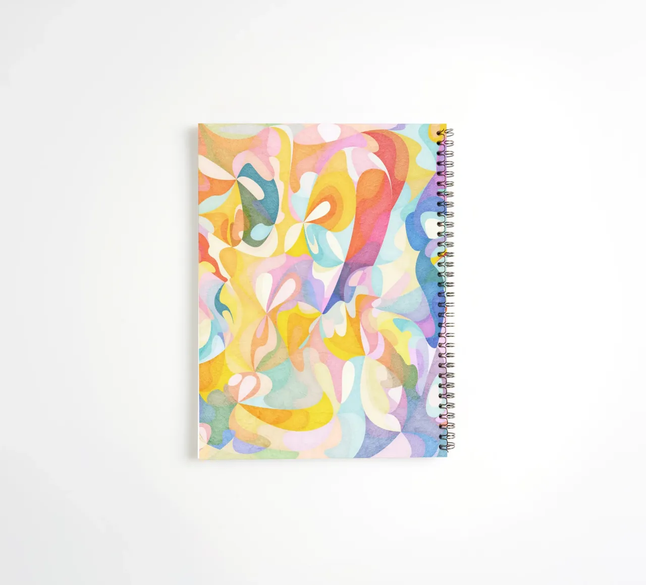 Move and Flow II - Abstract Geometric Pattern spiral notebook by Abstract 888