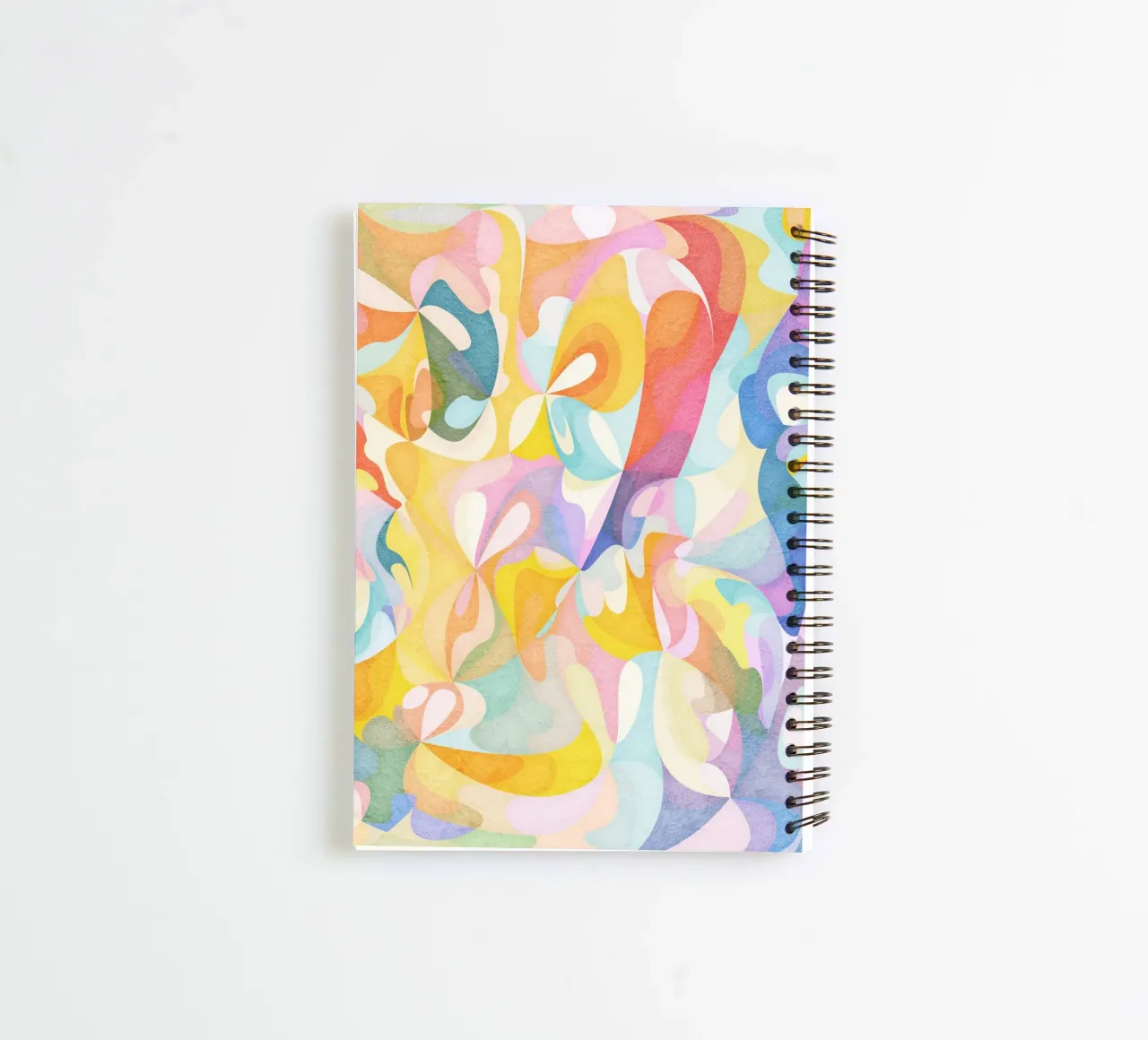 Move and Flow II - Abstract Geometric Pattern spiral notebook by Abstract 888
