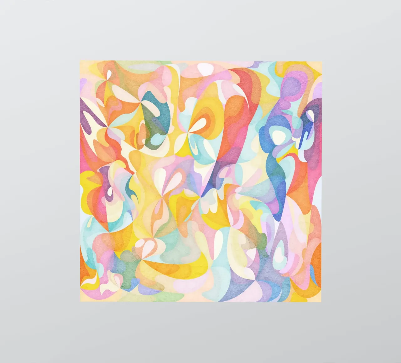 Move and Flow II - Motif géométrique abstrait autocollant de lovely lines