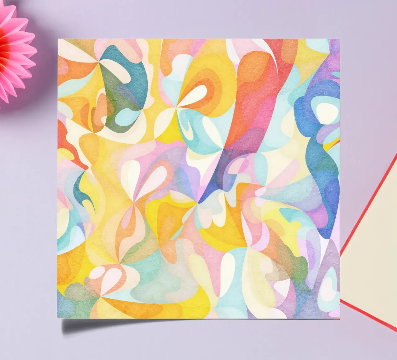 Move and Flow II - Abstract Geometric Pattern sticker sheet by lovely lines