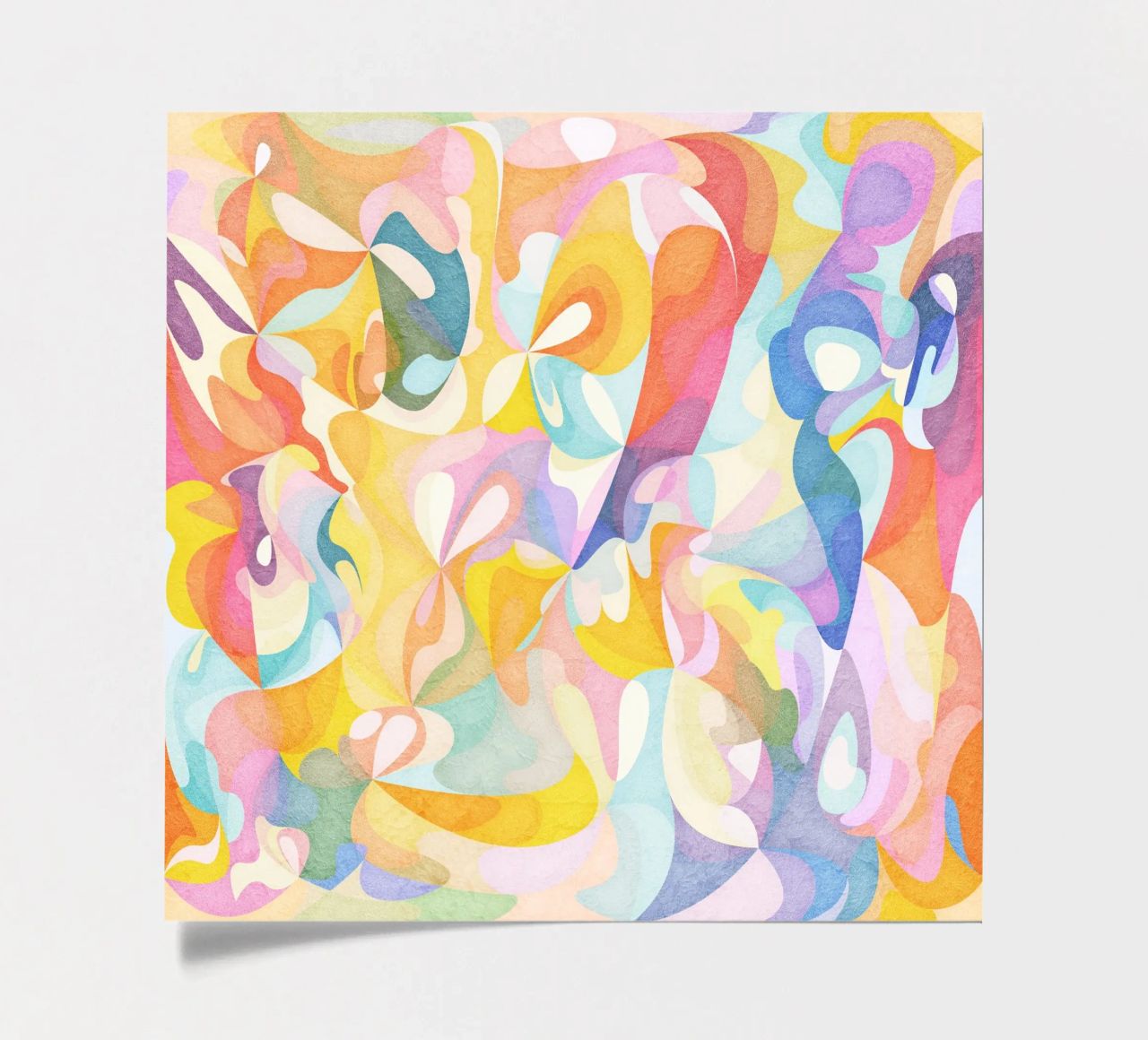 Move and Flow II - Abstract Geometric Pattern sticker sheet by lovely lines