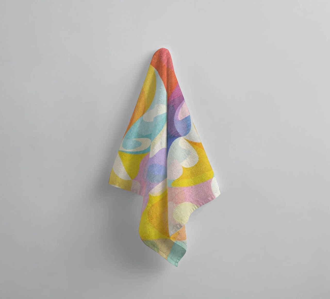 Move and Flow II - Abstraktes geometrisches Muster Handtuch von lovely lines