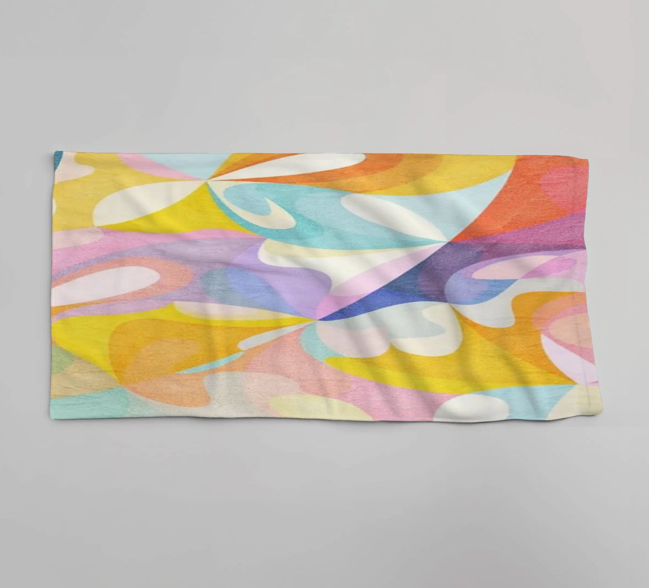 Move and Flow II - Abstraktes geometrisches Muster Handtuch von lovely lines