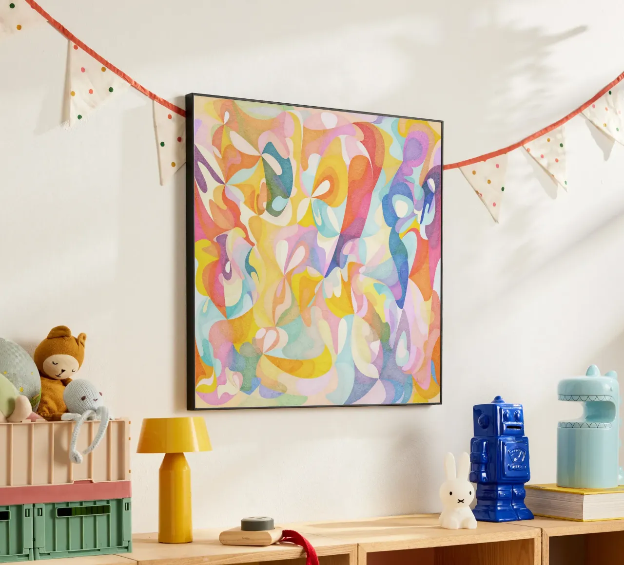 Move and Flow II - Abstract Geometric Pattern alu-dibond by Abstract 888