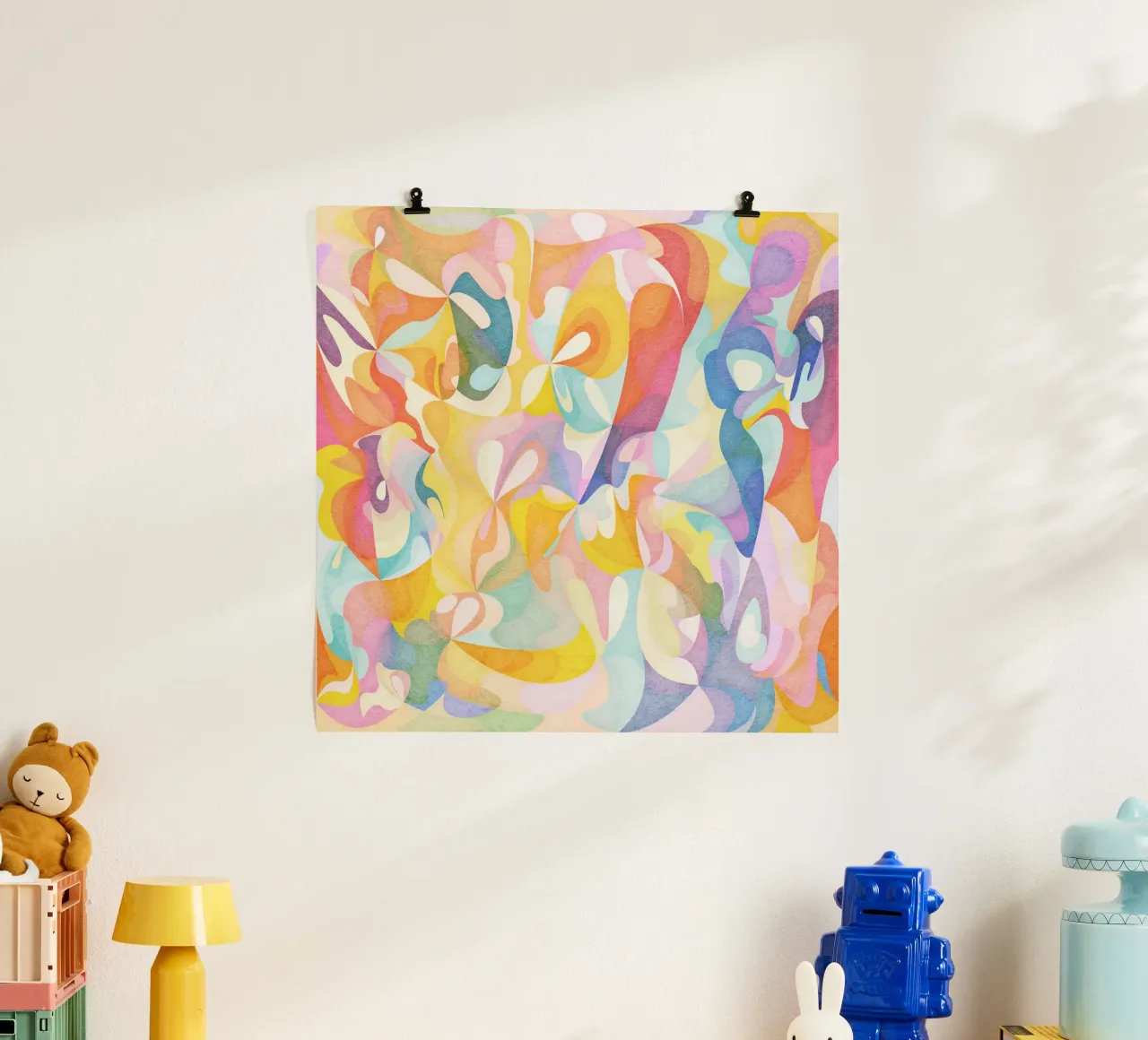 Move and Flow II - Abstract Geometric Pattern hahnemühle by Abstract 888