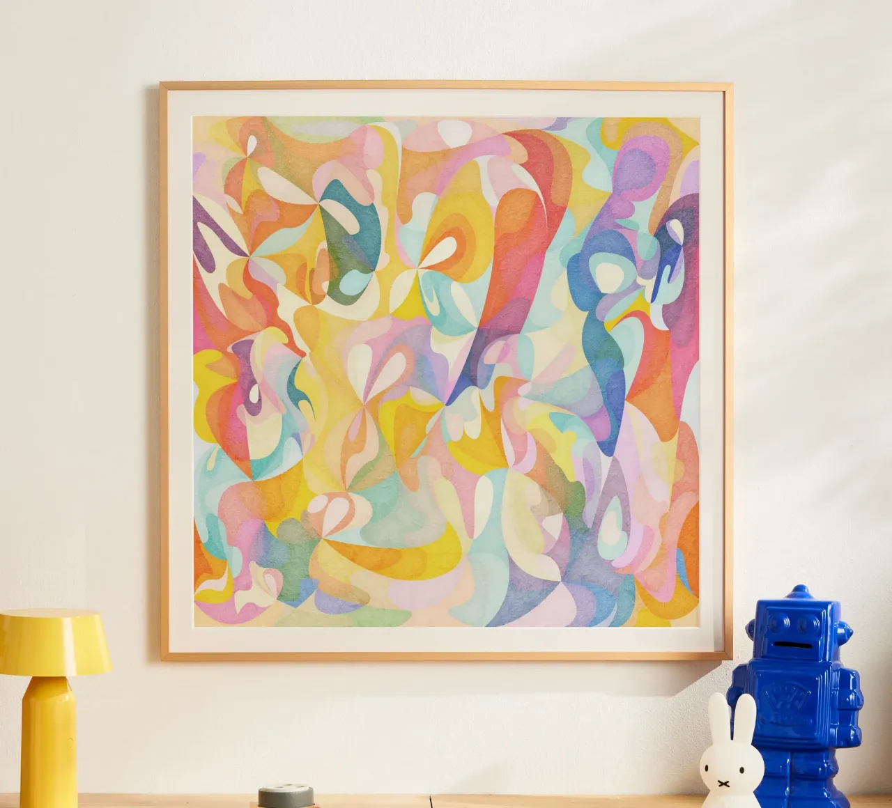 Move and Flow II - Motif géométrique abstrait poster de lovely lines