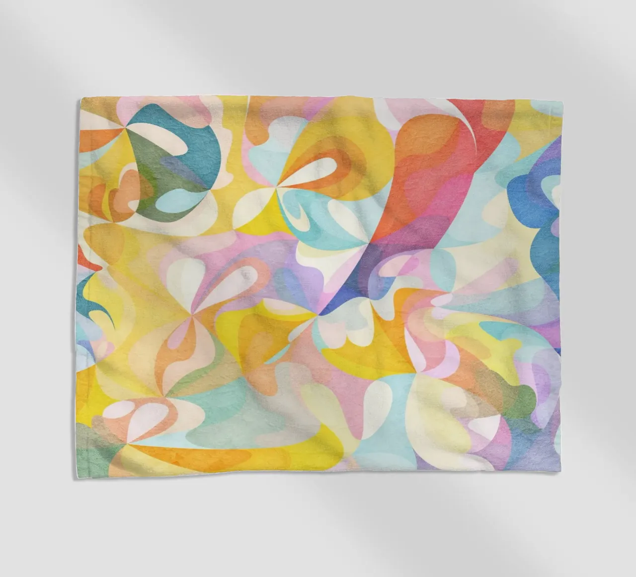 Move and Flow II - Abstract Geometric Pattern beach towel by Abstract 888