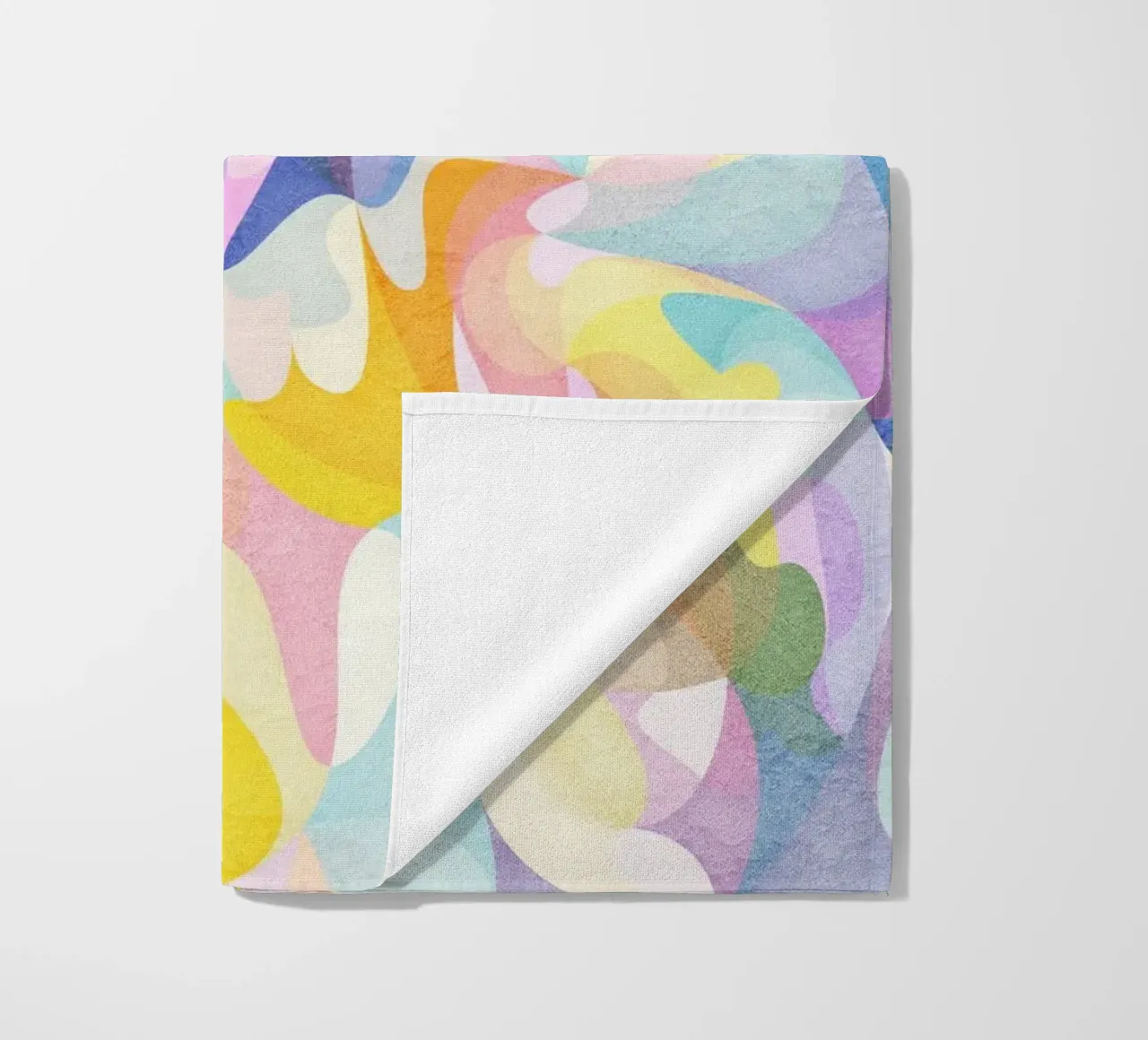 Move and Flow II - Abstract Geometric Pattern beach towel by Abstract 888
