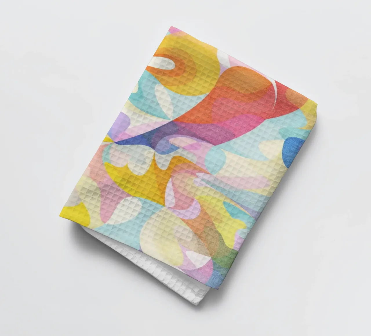 Move and Flow II - Motif géométrique abstrait torchon de Abstract 888