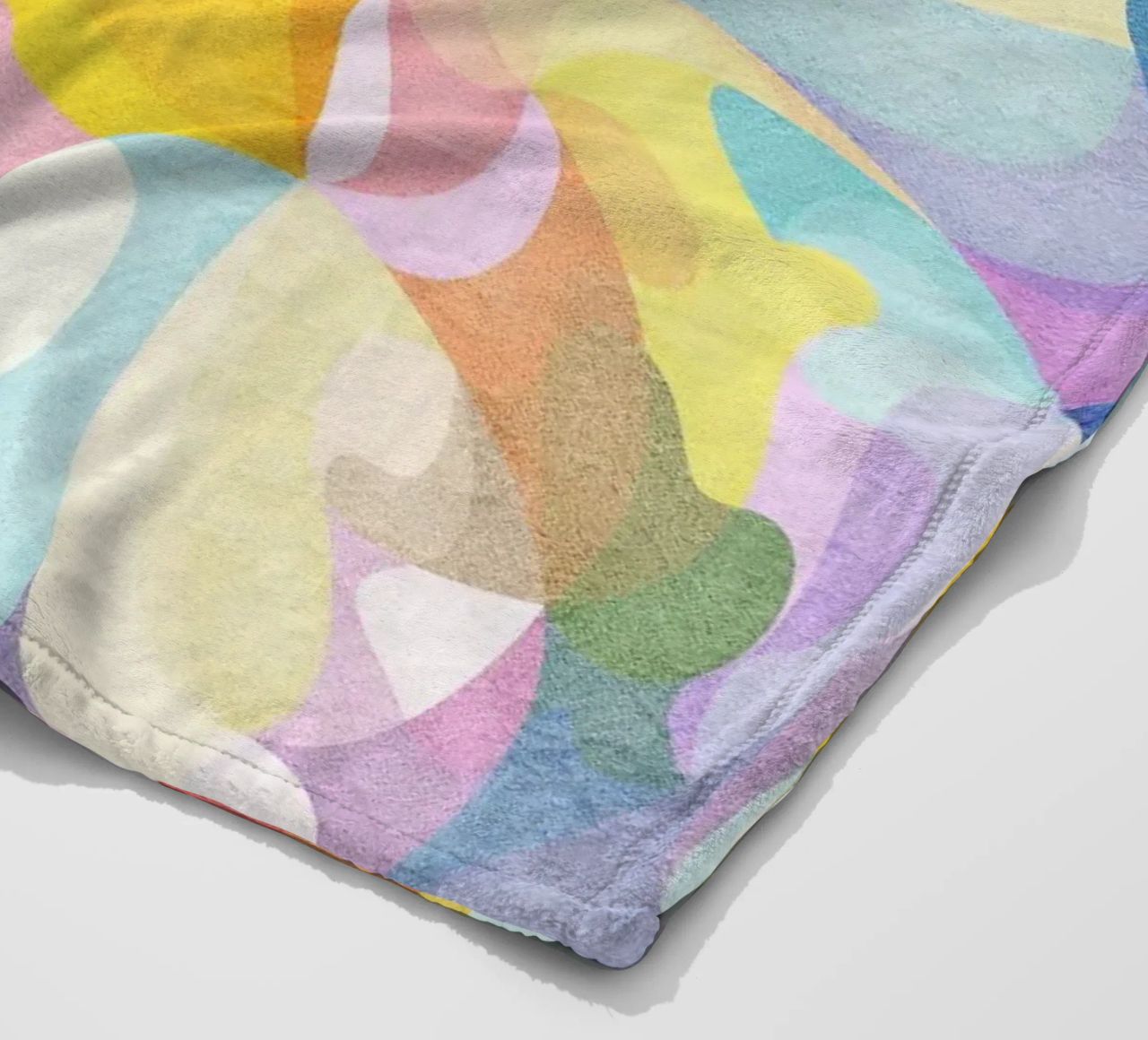 Move and Flow II - Abstract Geometric Pattern fleece blanket by lovely lines