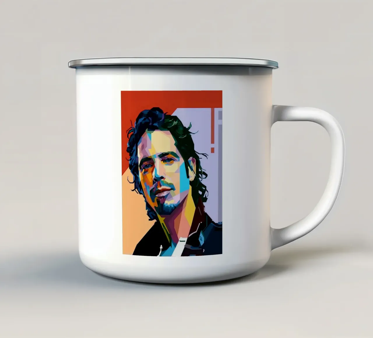 Arte tributo a Chris Cornell tazza in smalto da Hantamrata