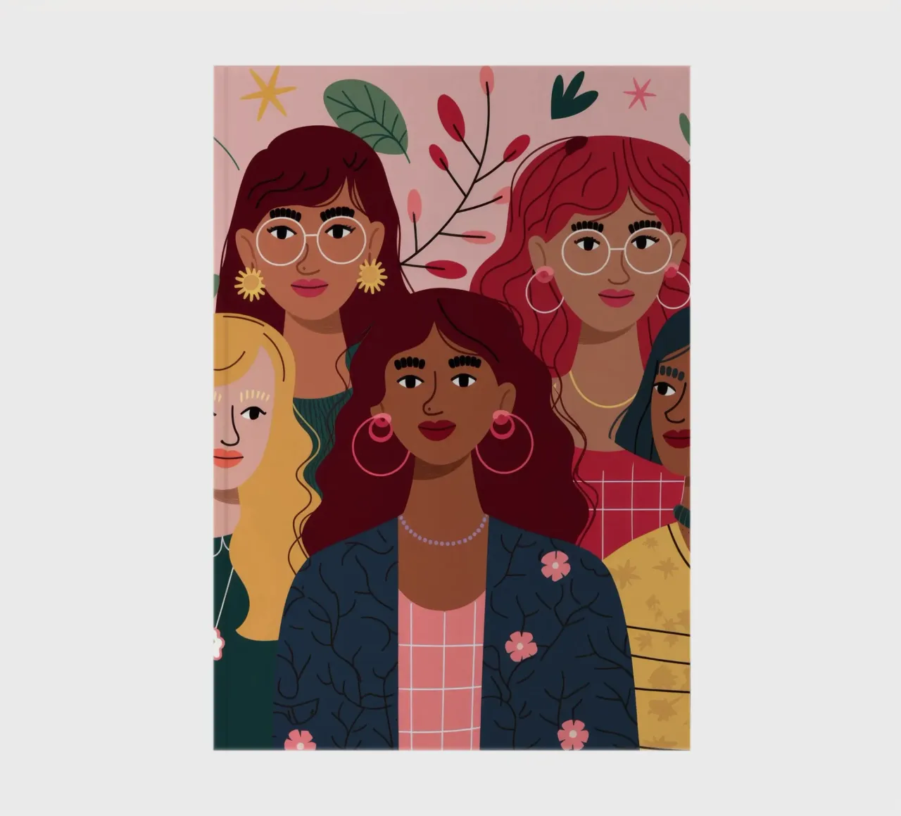 Diverse Unity Portrait notebook by Nebula Verse