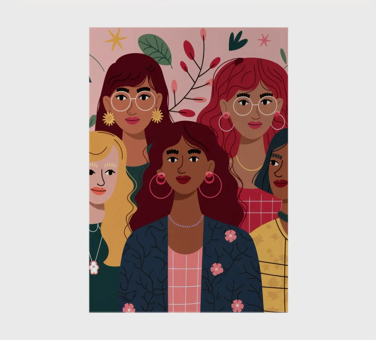 Diverse Unity Portrait notebook by Nebula Verse