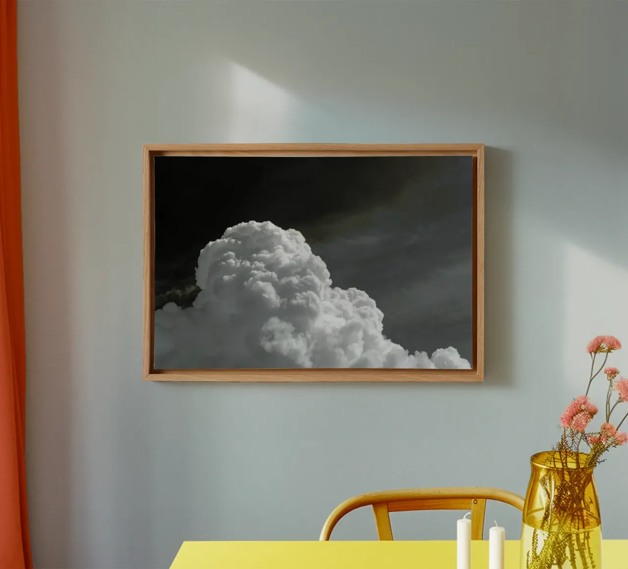 Cloudscape 4 tela con Cornice a cassetta da Nur Mut