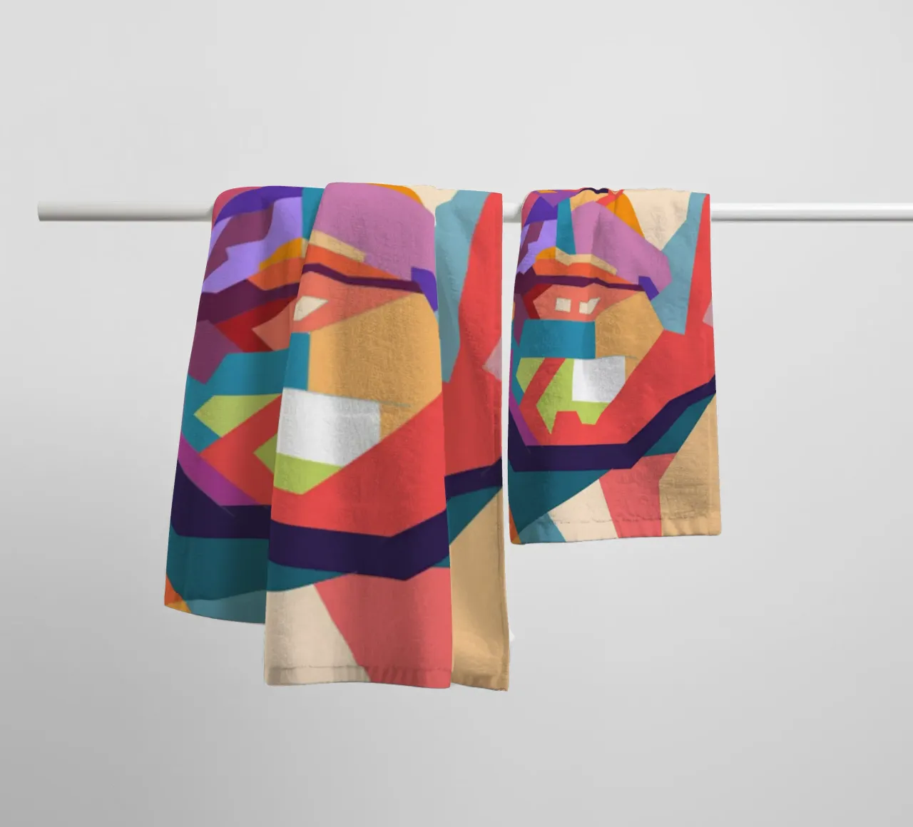 Ritratto pop art di Paul Walker asciugamano da bagno da Hantamrata
