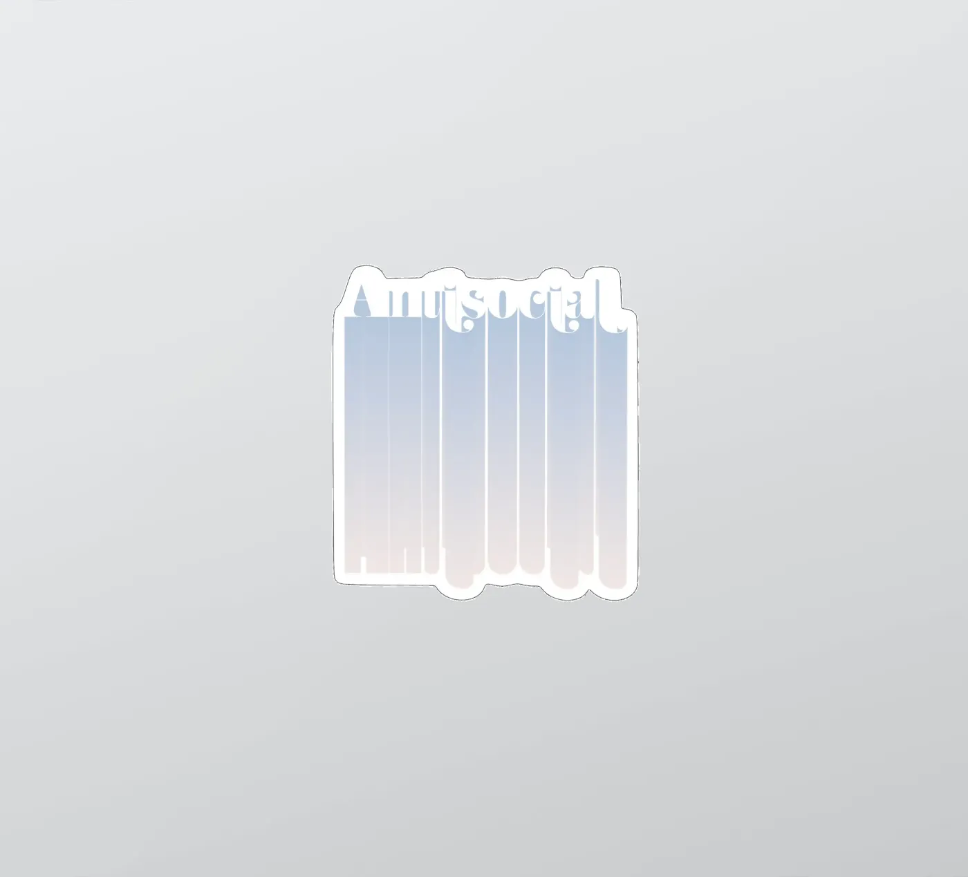 Antisocial sticker van DesigndN