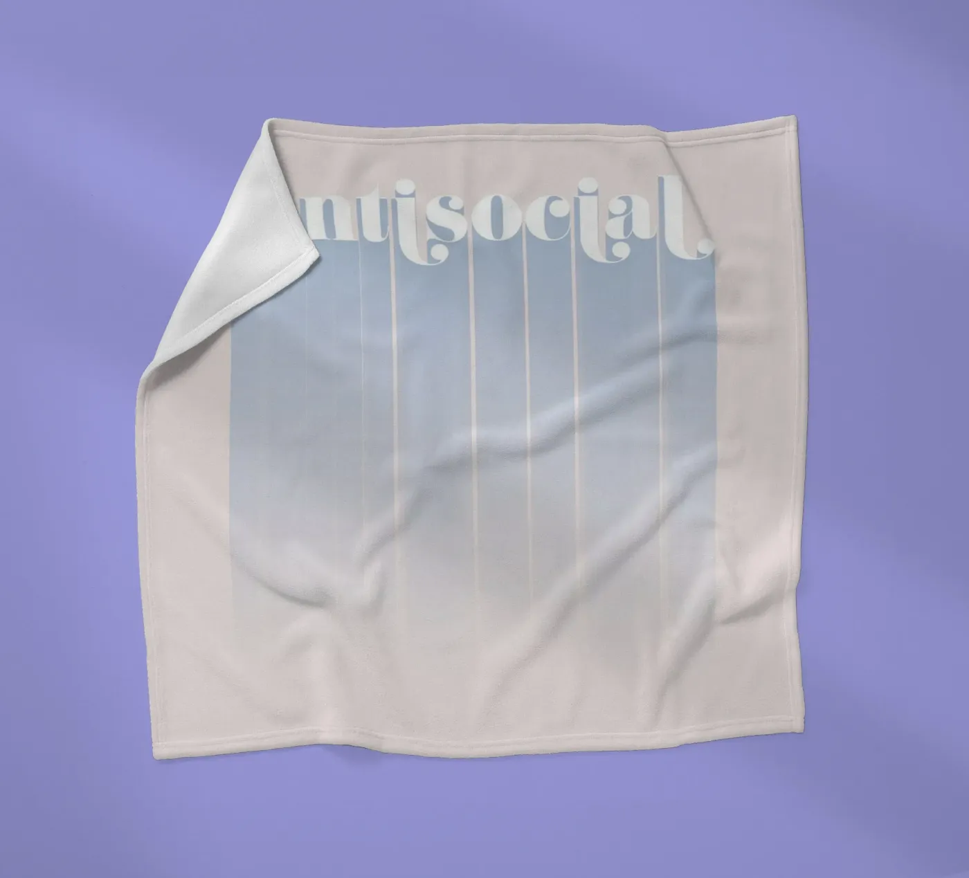 Antisocial fleece blanket by DesigndN