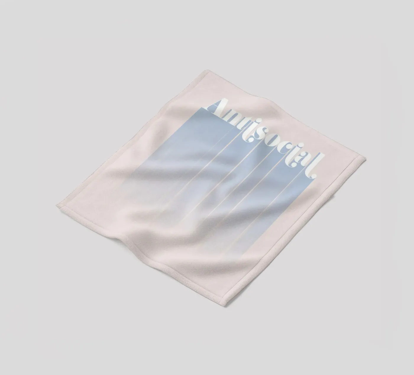 Antisocial fleece blanket by DesigndN