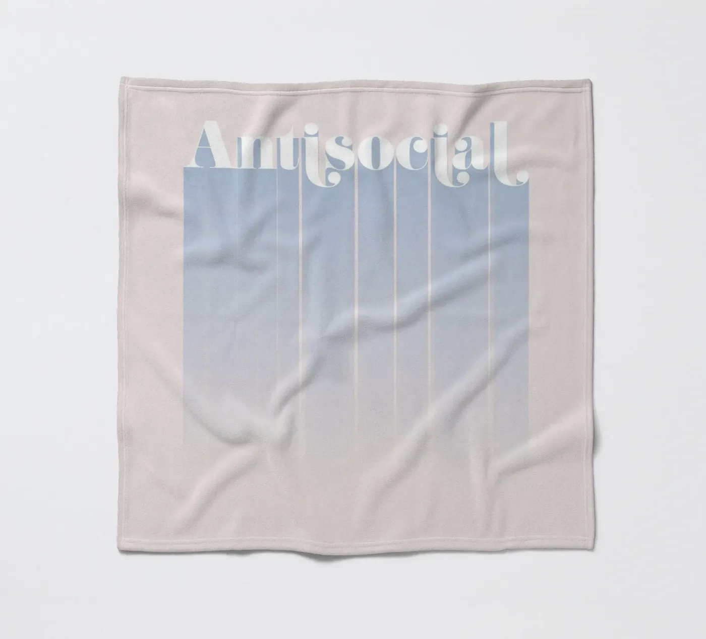 Antisocial fleece blanket by DesigndN