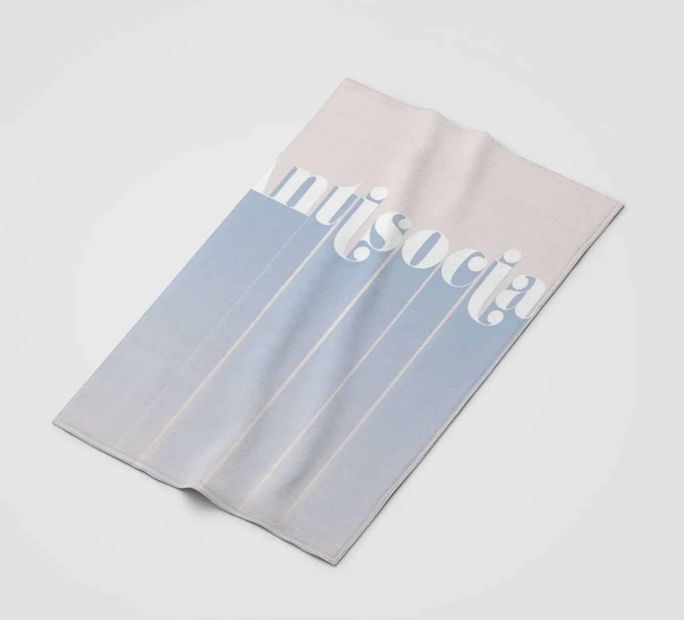 Antisocial fleece blanket by DesigndN