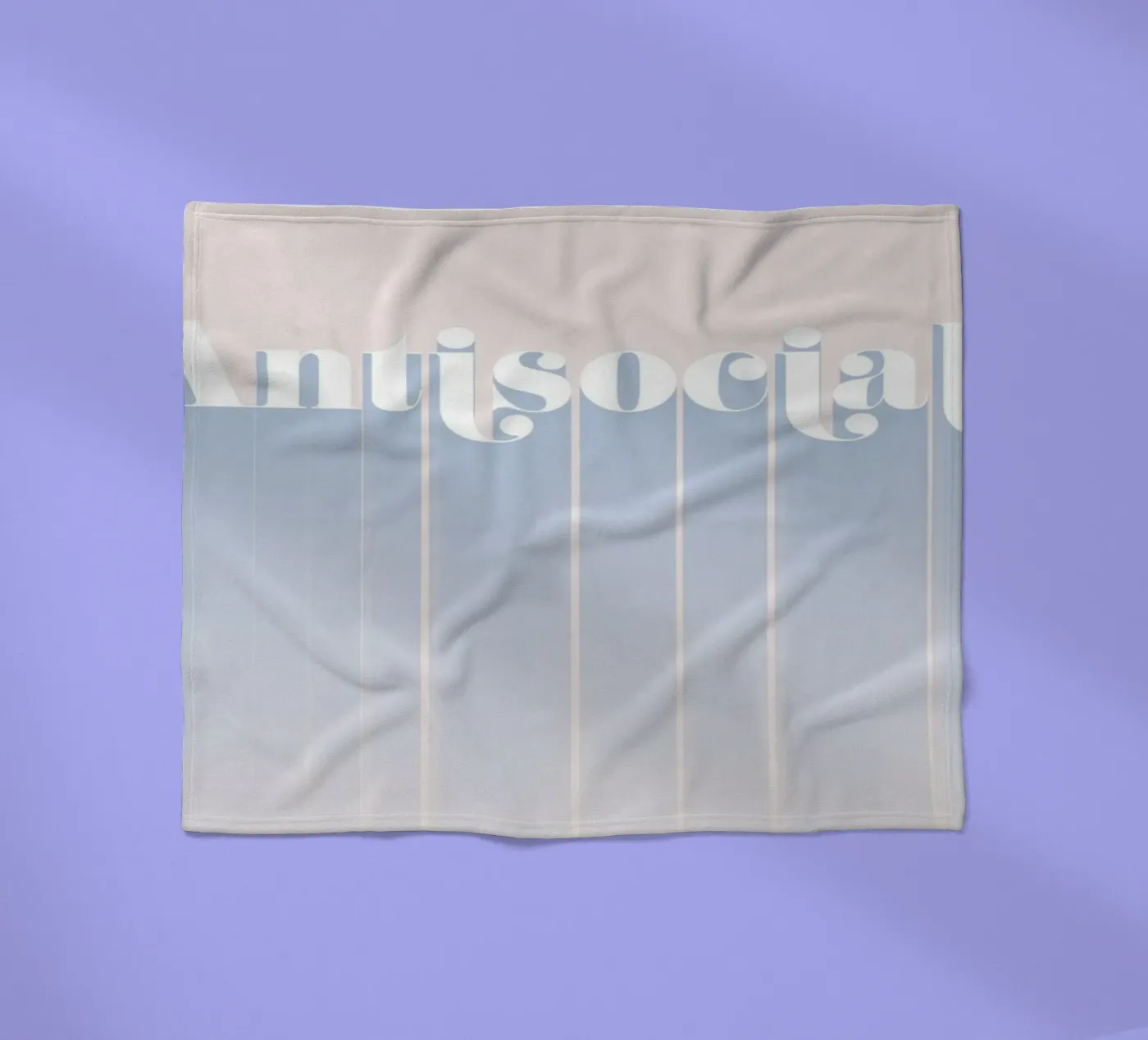 Antisocial fleece blanket by DesigndN