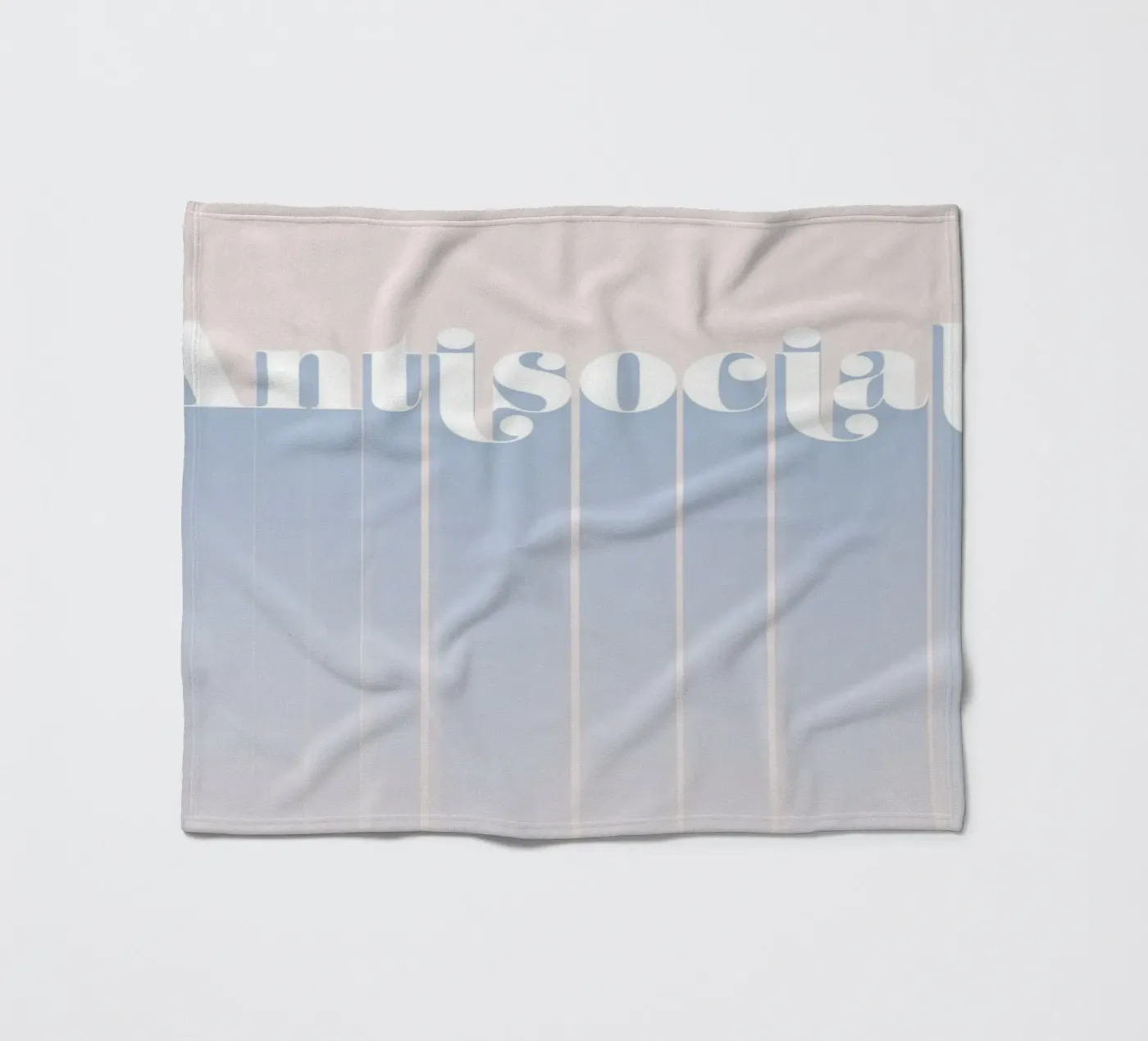 Antisocial fleece blanket by DesigndN