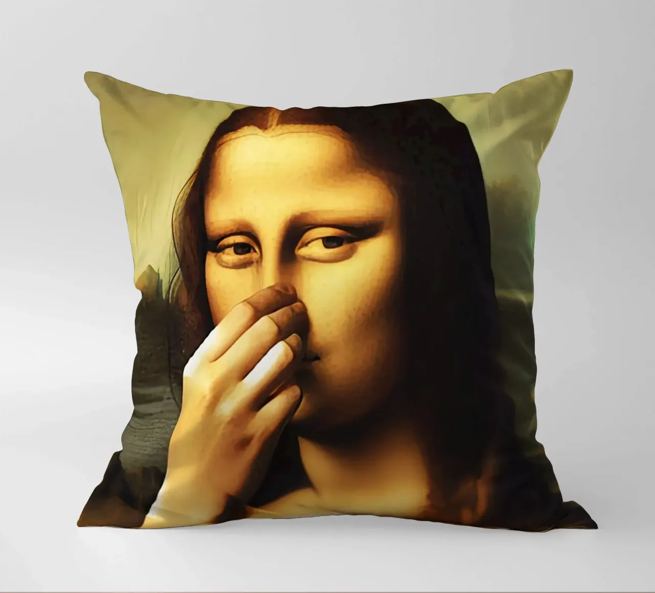 Parodia del bagno Monna Lisa cuscino da rangginangs