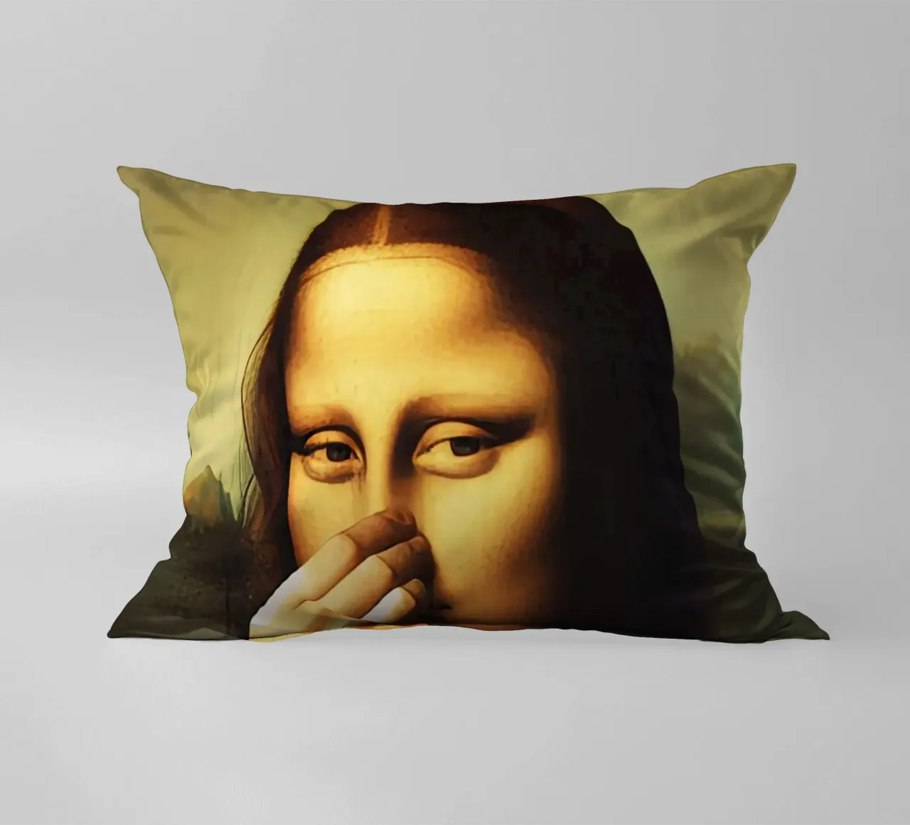 Parodia del bagno Monna Lisa cuscino da rangginangs