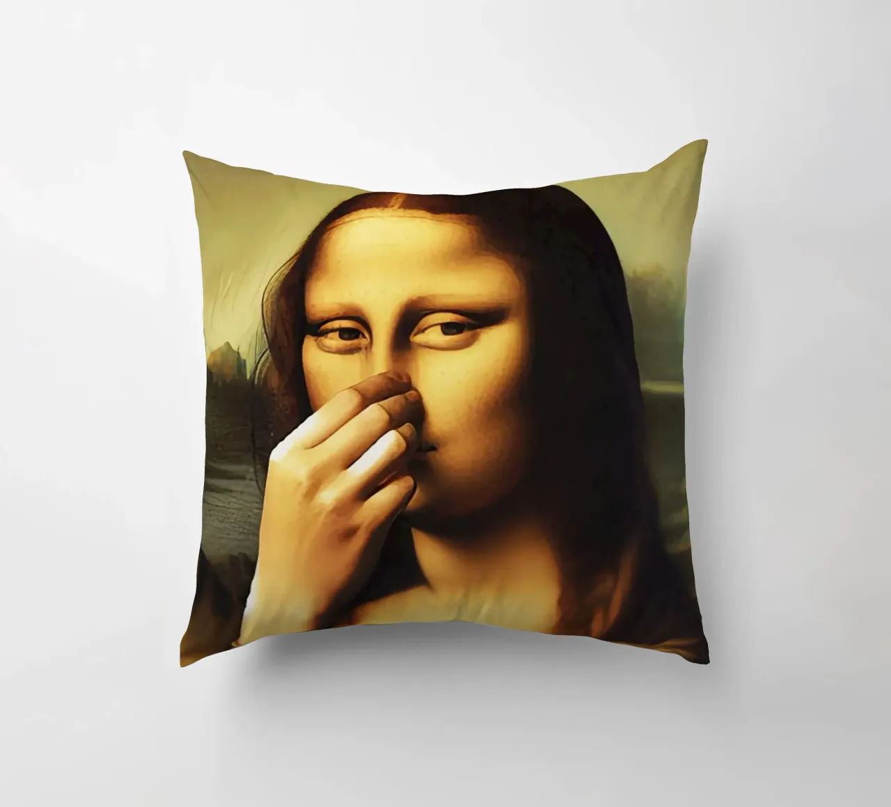 Parodia del bagno Monna Lisa cuscino da rangginangs