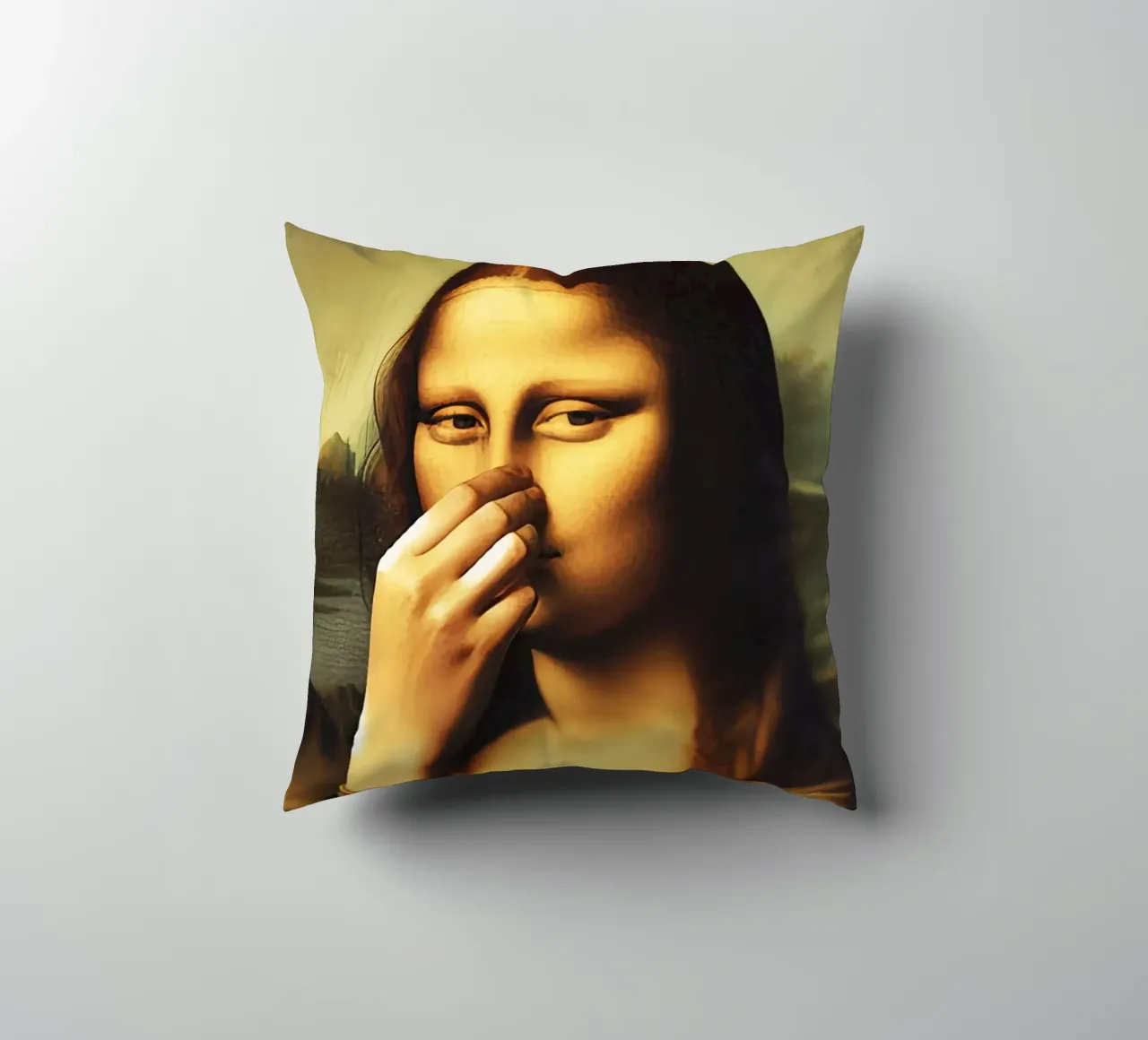 Parodia del bagno Monna Lisa cuscino da rangginangs
