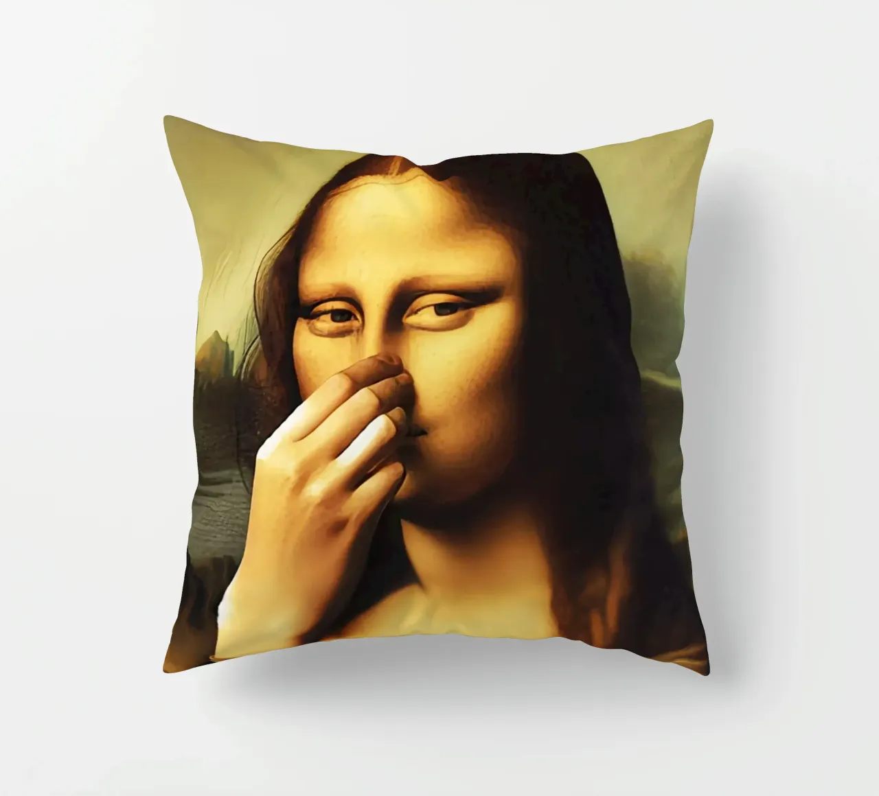 Parodia del bagno Monna Lisa cuscino da rangginangs